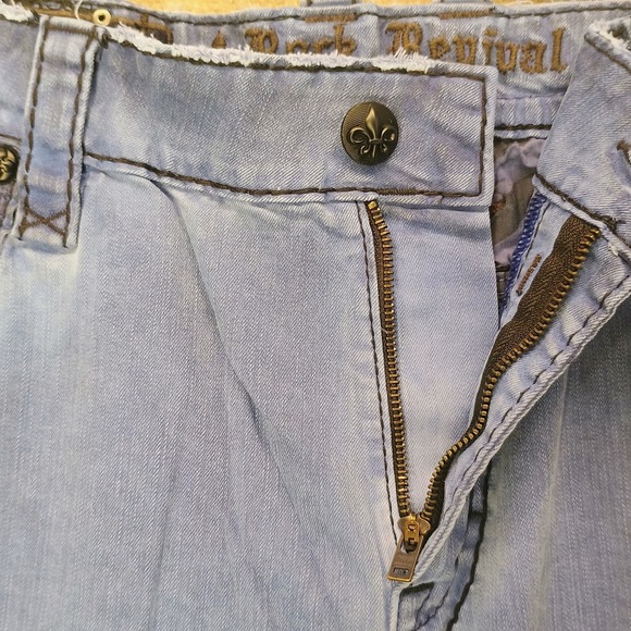 Rock Revival Blue Straight Men's Jeans - Picture 12 of 16